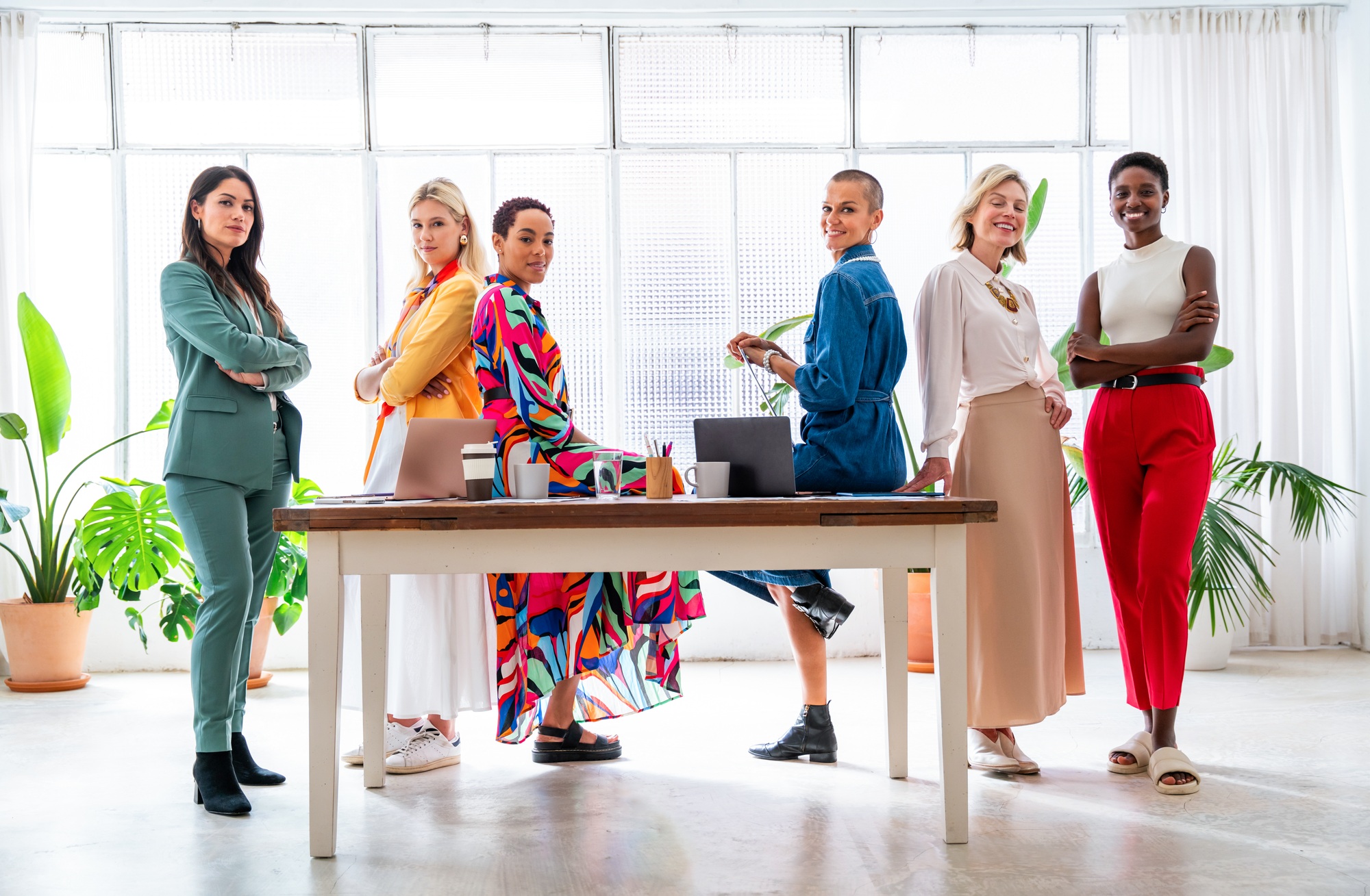 Group of businesswomen meeting in the office